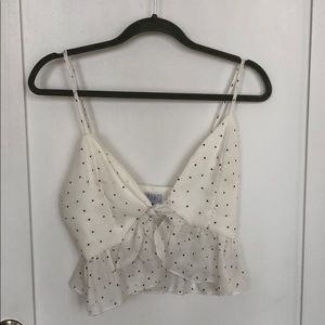 Tobi cropped white going out top